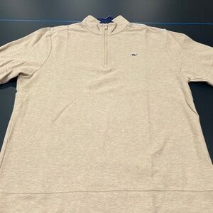 Vineyard Vines 1/4 zip sweater - Tan